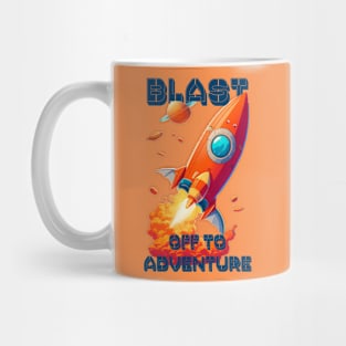 rocket blast Mug